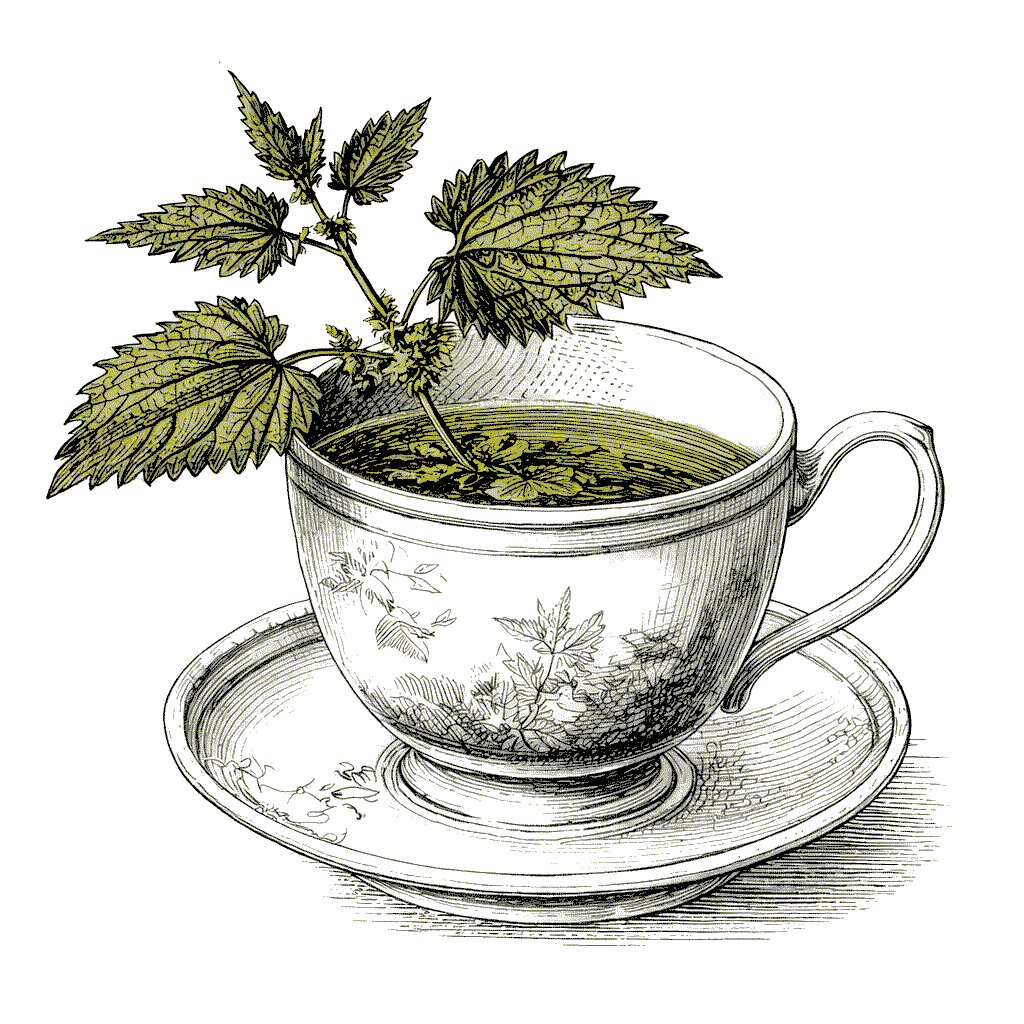 5 à 7 jeunes feuilles fraîches pour une tasse d’eau à 90 °C. Infuser 10 minutes.