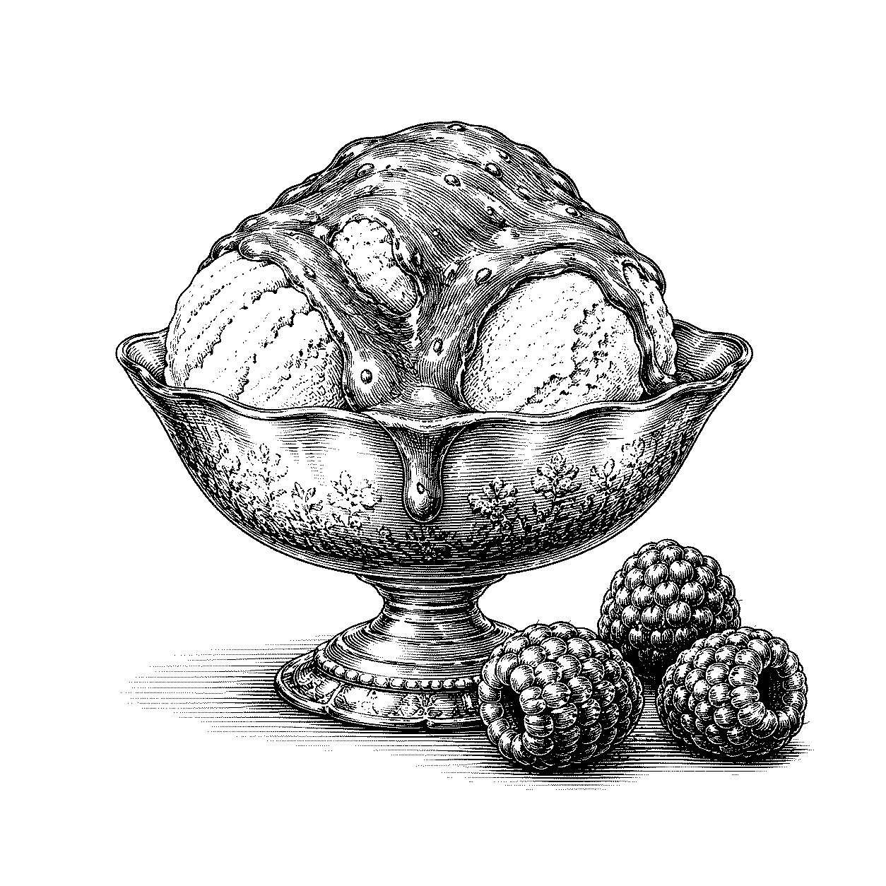 Illustration d'un coulis de framboises