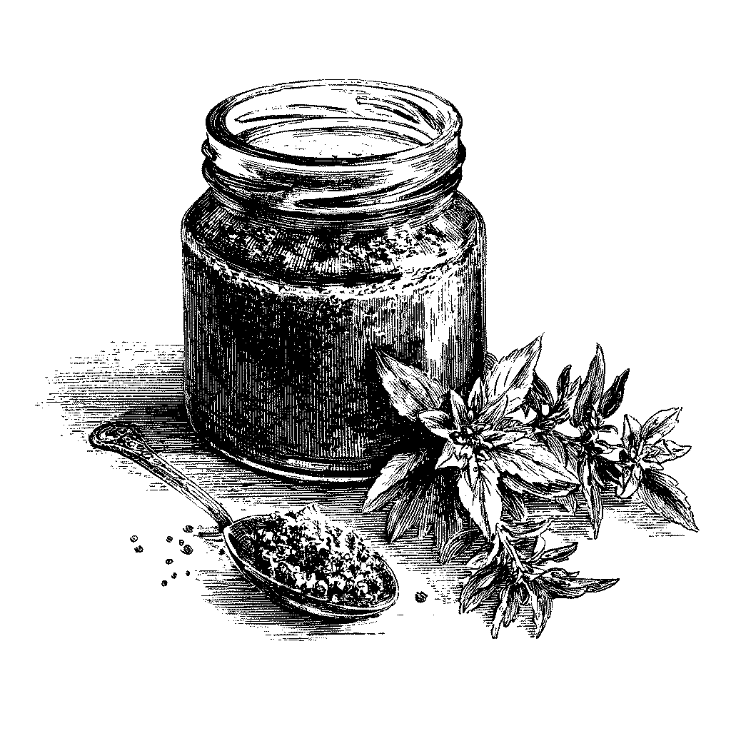 Illustration d'une pesto de basilic