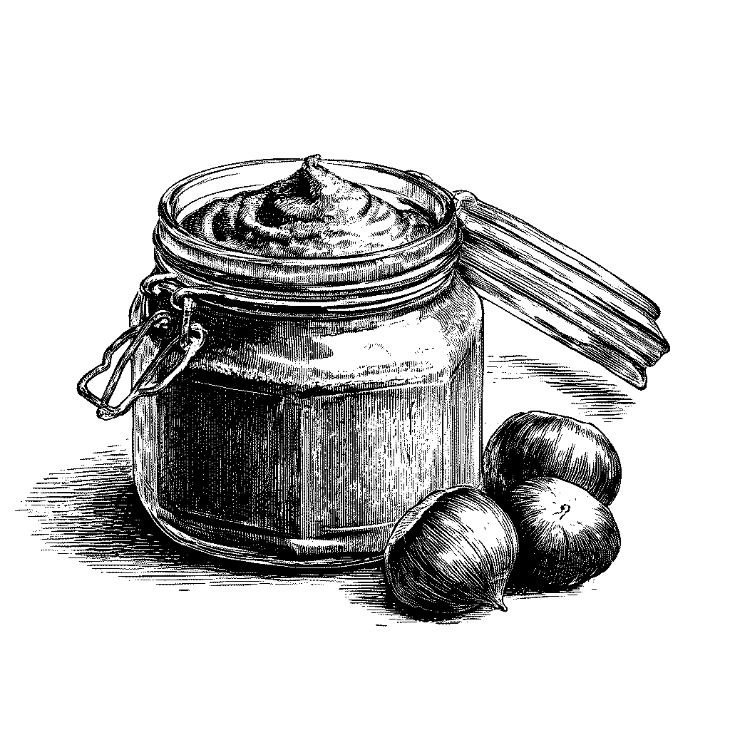 Illustration d'une crème de marrons