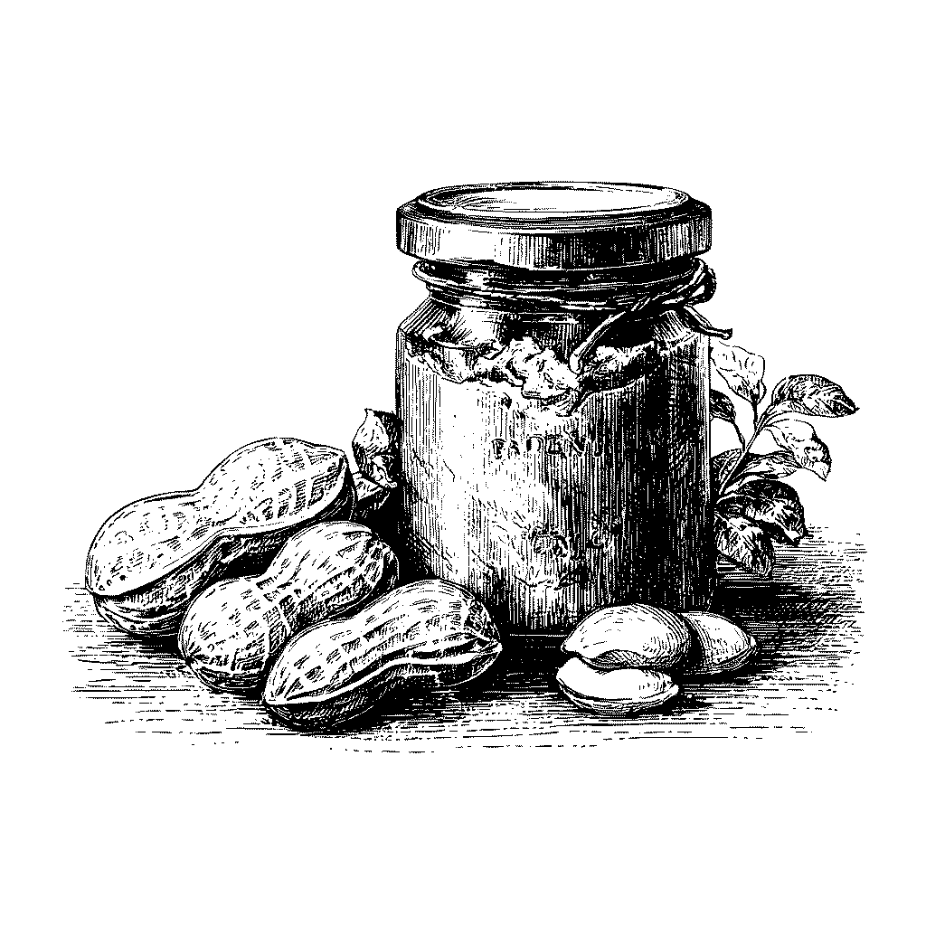 Illustration d'une pâte d'arachide