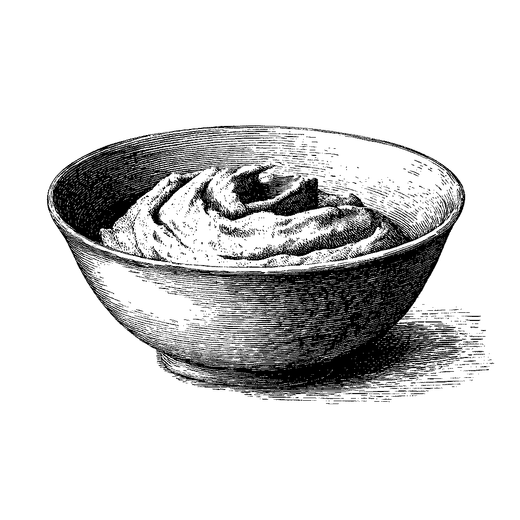 Illustration d’un bol de frangipane