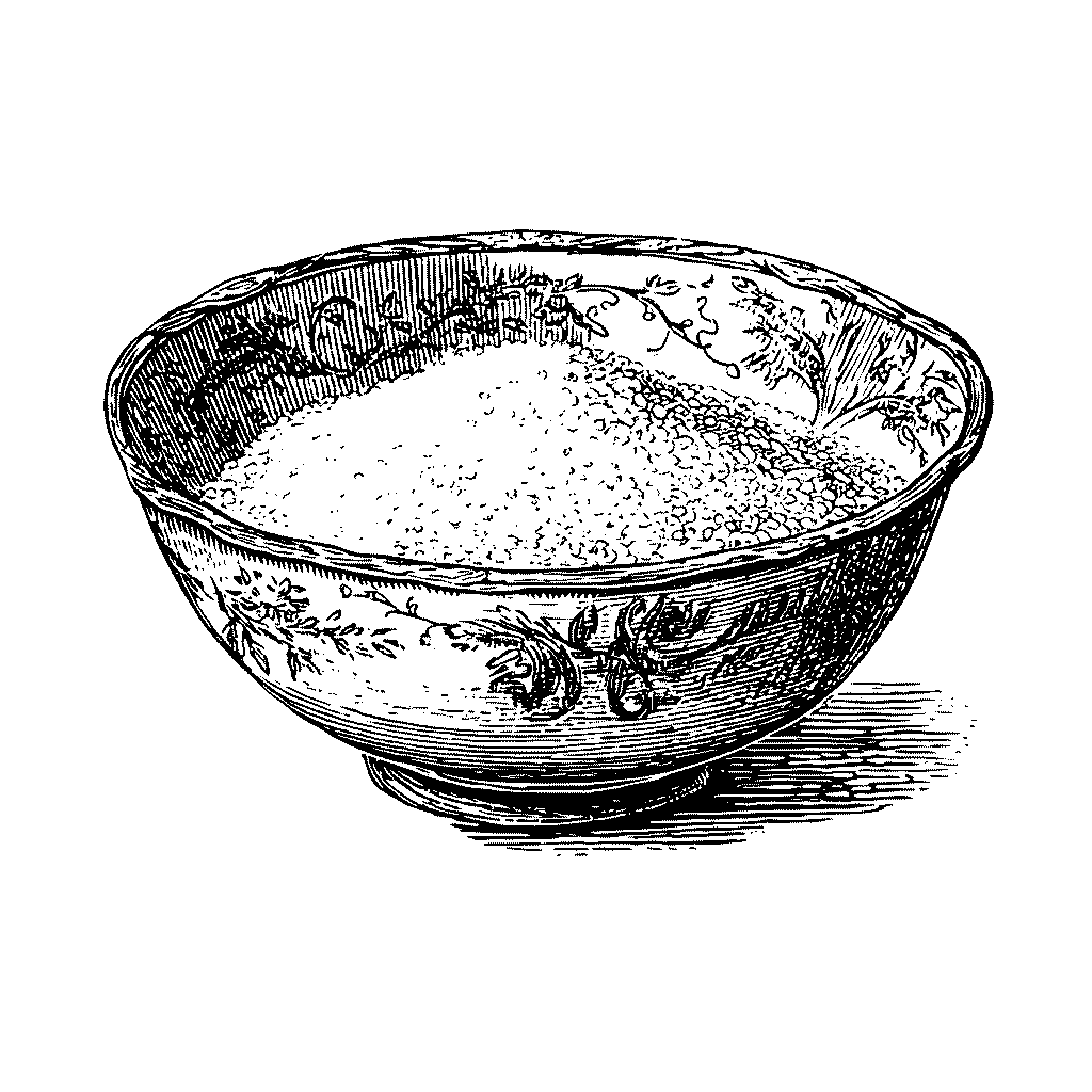 Illustration d’un bol de semoule de blé
