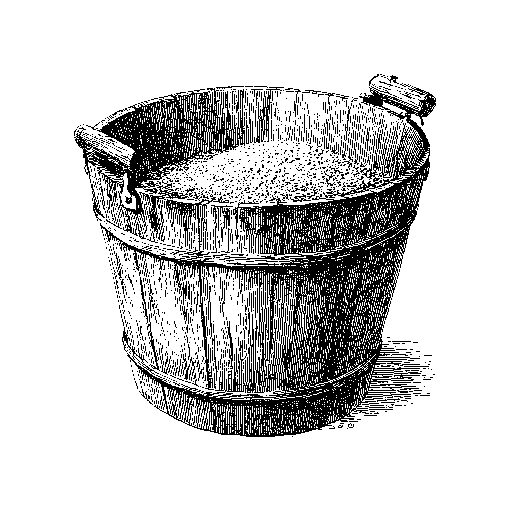 Illustration de cendre de bois tamisée