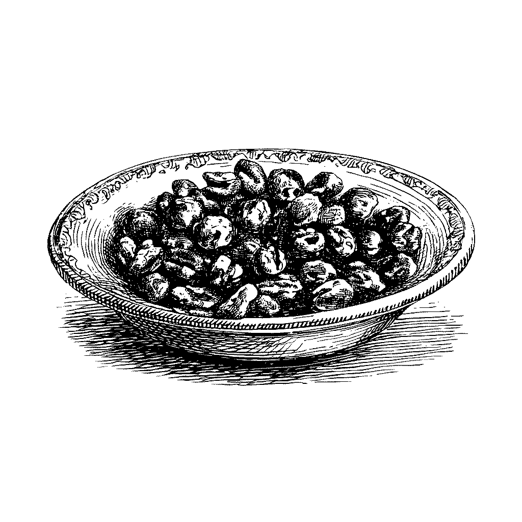 Illustration de fraises séchées