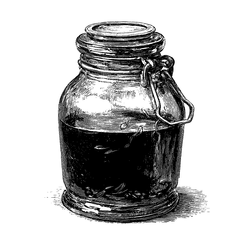 Illustration d’un bocal de macérat huileux aux fleurs séchées