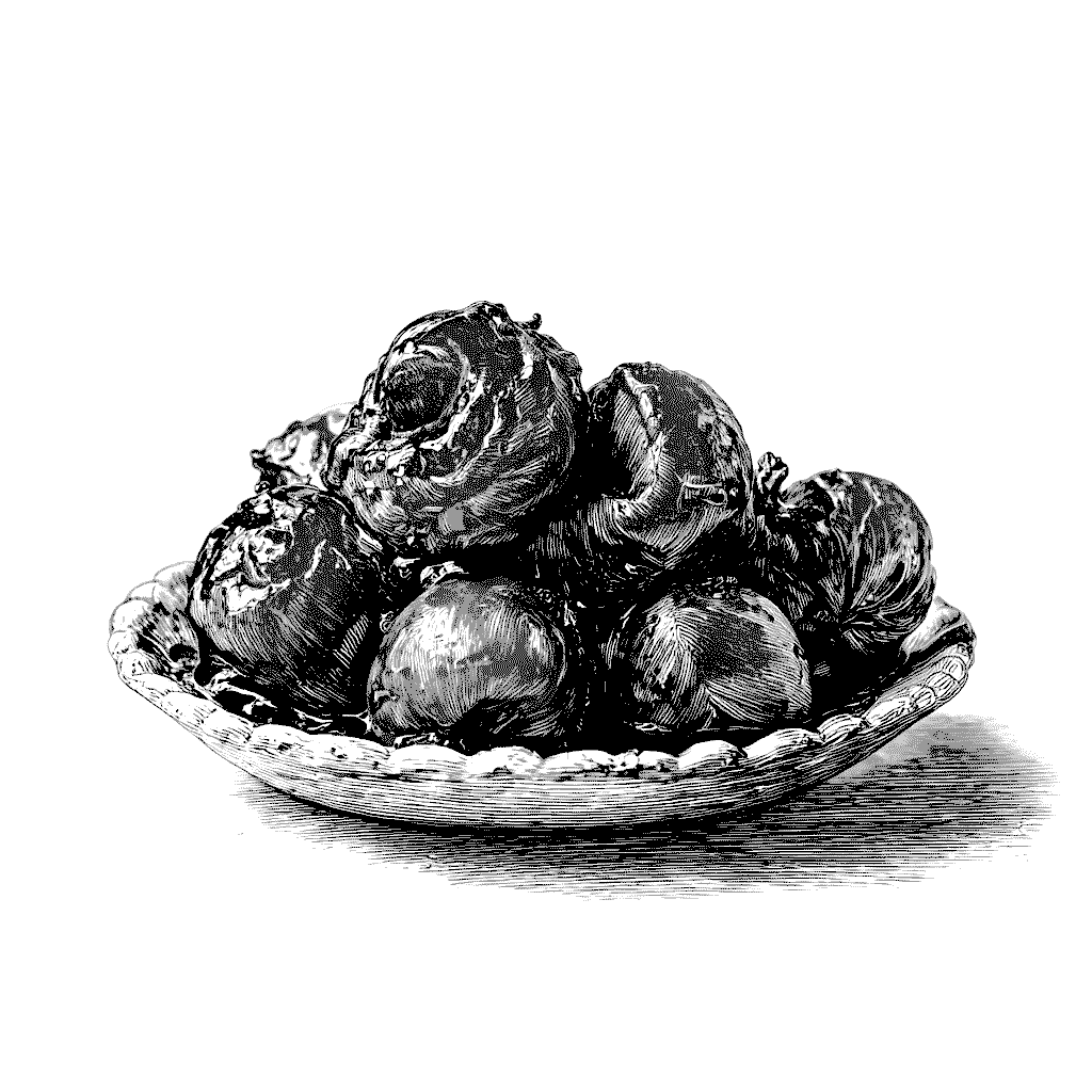 Illustration de marrons glacés
