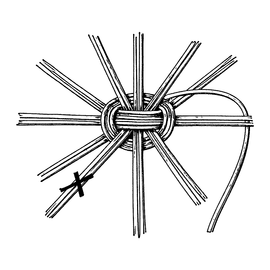 Étapes 3 de fabrication d’un panier en osier