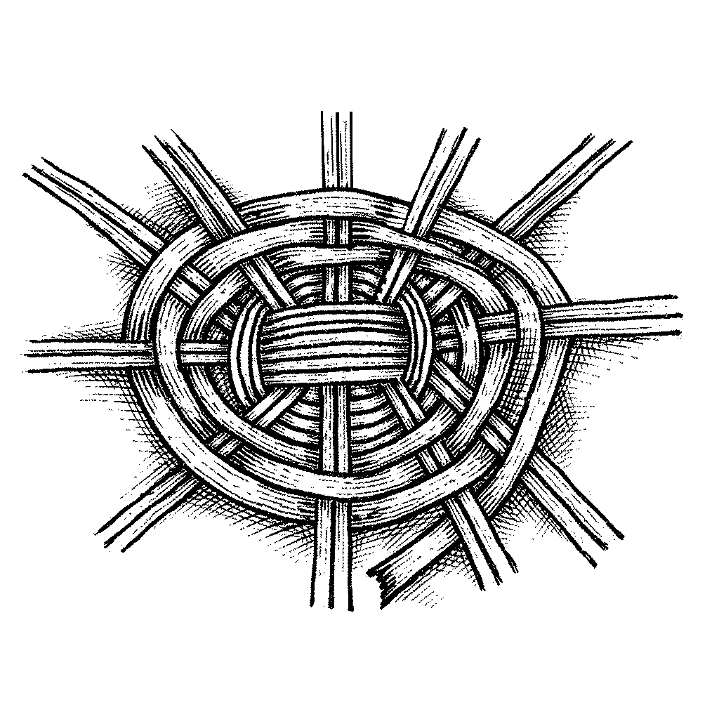 Étapes 4 de fabrication d’un panier en osier