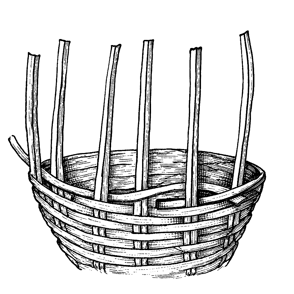Étapes 5 de fabrication d’un panier en osier