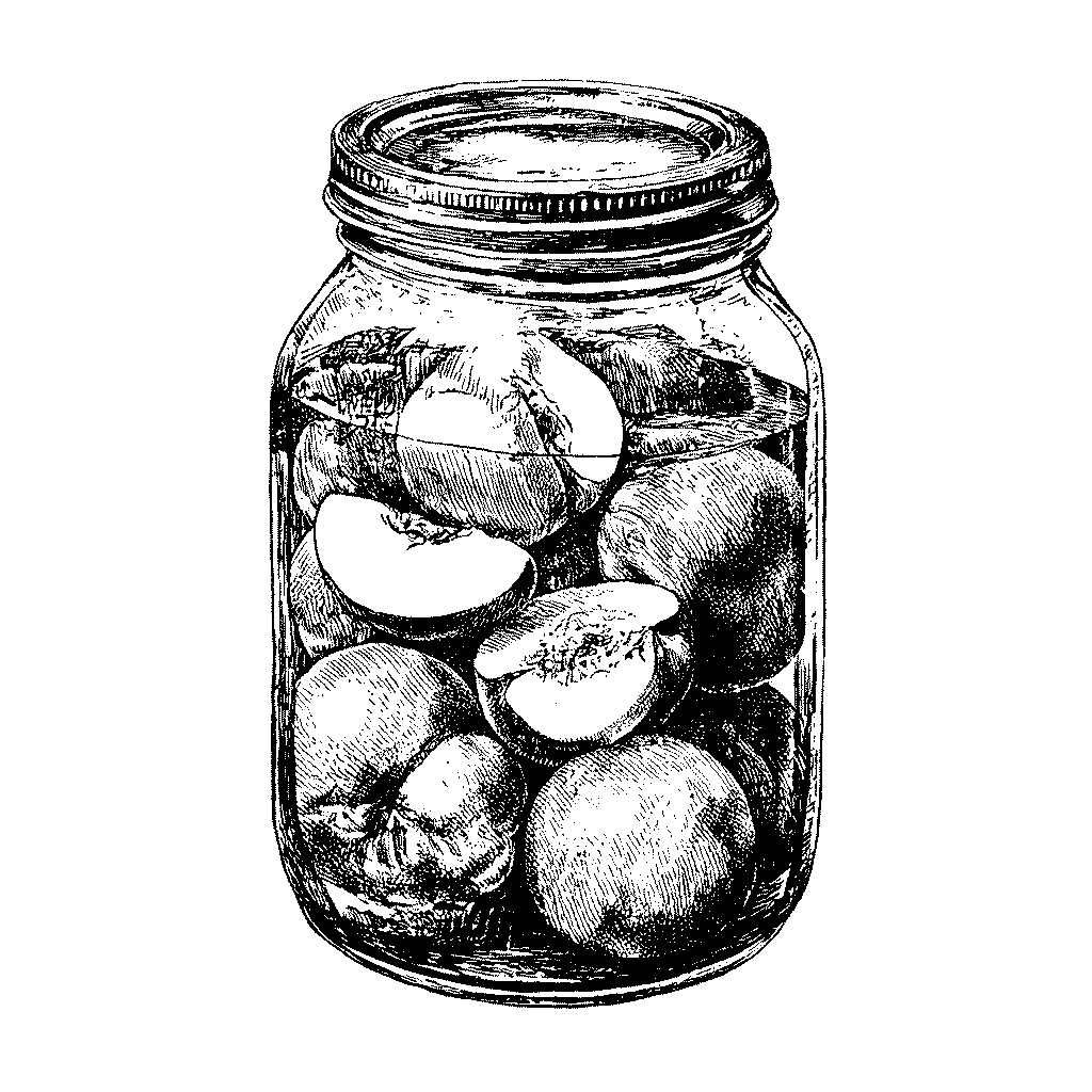 Illustration de bocaux de cerises au naturel