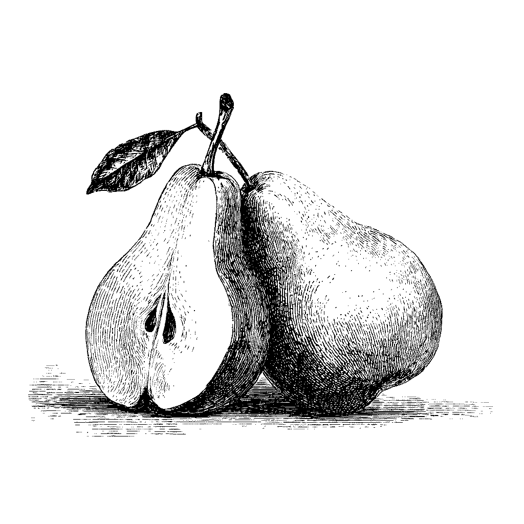 Illustration d'une poire