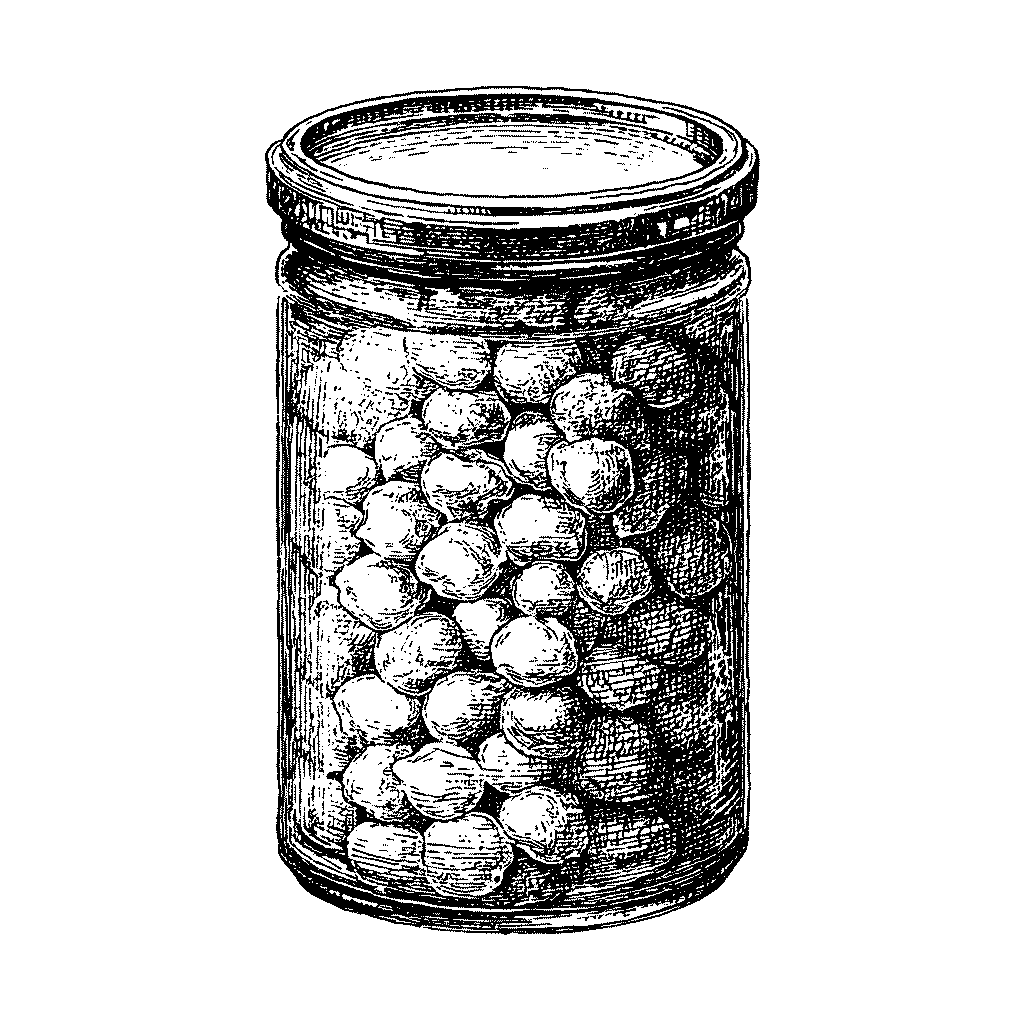 Illustration de pois chiches cuits