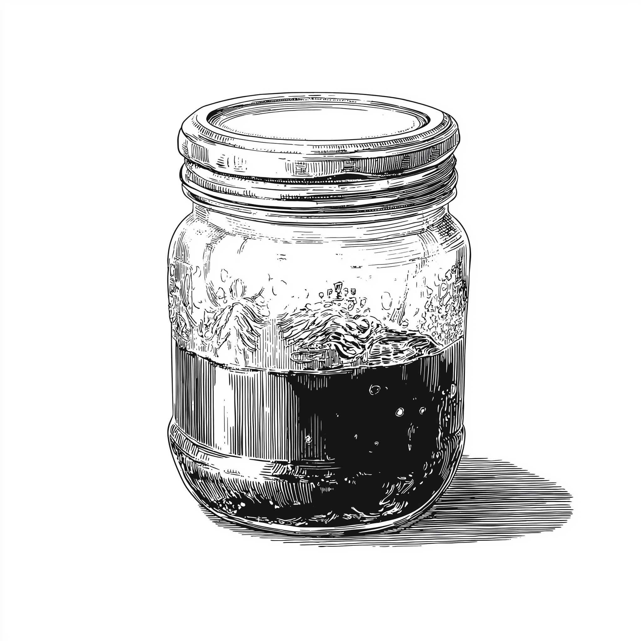 Illustration d'un pot de compote de pommes