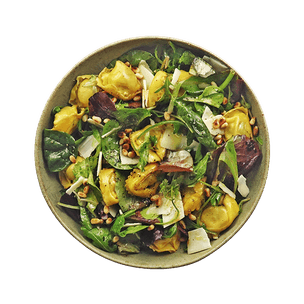 Salade de ravioli ricotta et épinards