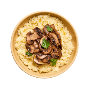 Risotto crémeux aux champignons & tomme
