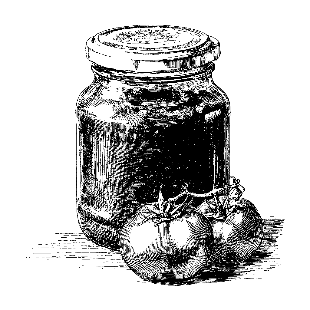 Illustration d’une casserole de sauce tomate maison