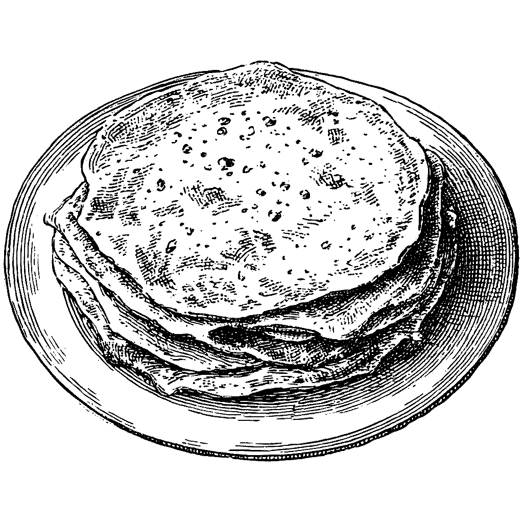 Illustration de galettes fines de socca dorée au four