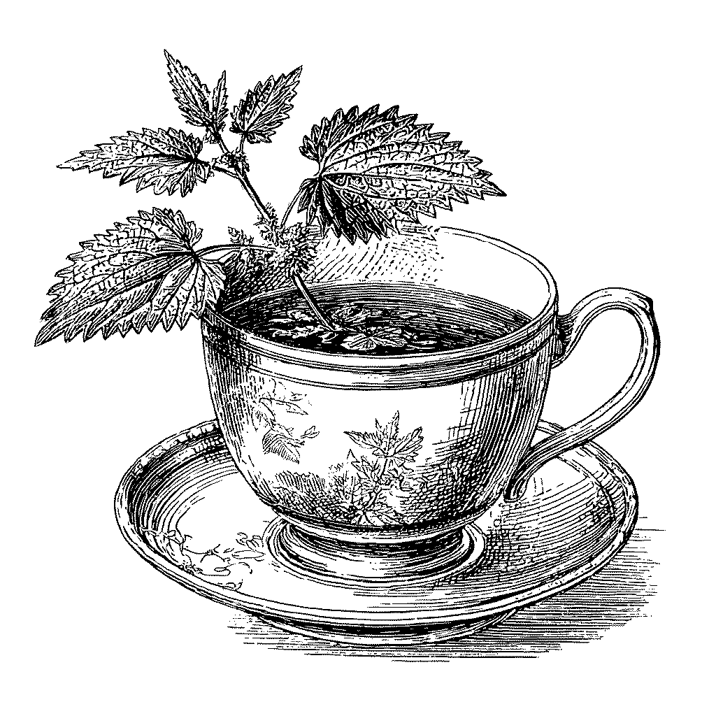 Illustration d’une infusion d’ortie